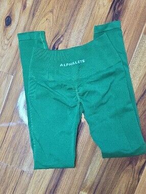 Alphalete Amplify Emerald Green  High-Waisted Sculpting Leggings - NWOT